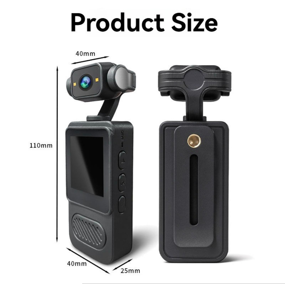 Cámara Portátil 2K Full HD Pantalla LCD
