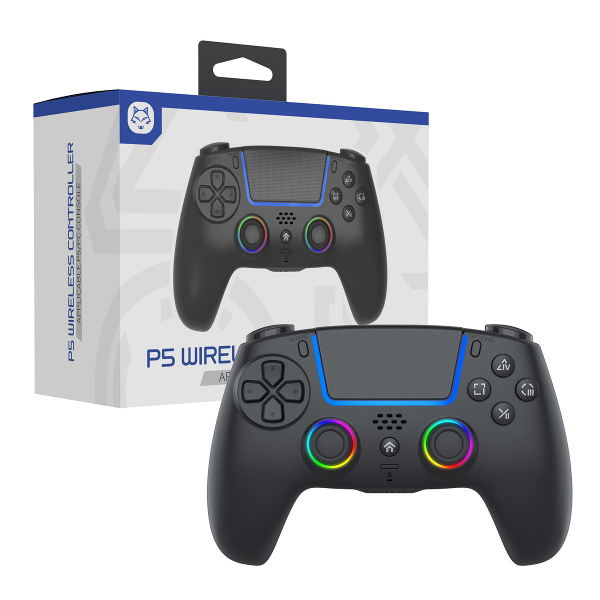 Mando inalambrico Bluetooth para PS5 con iluminacion RGB